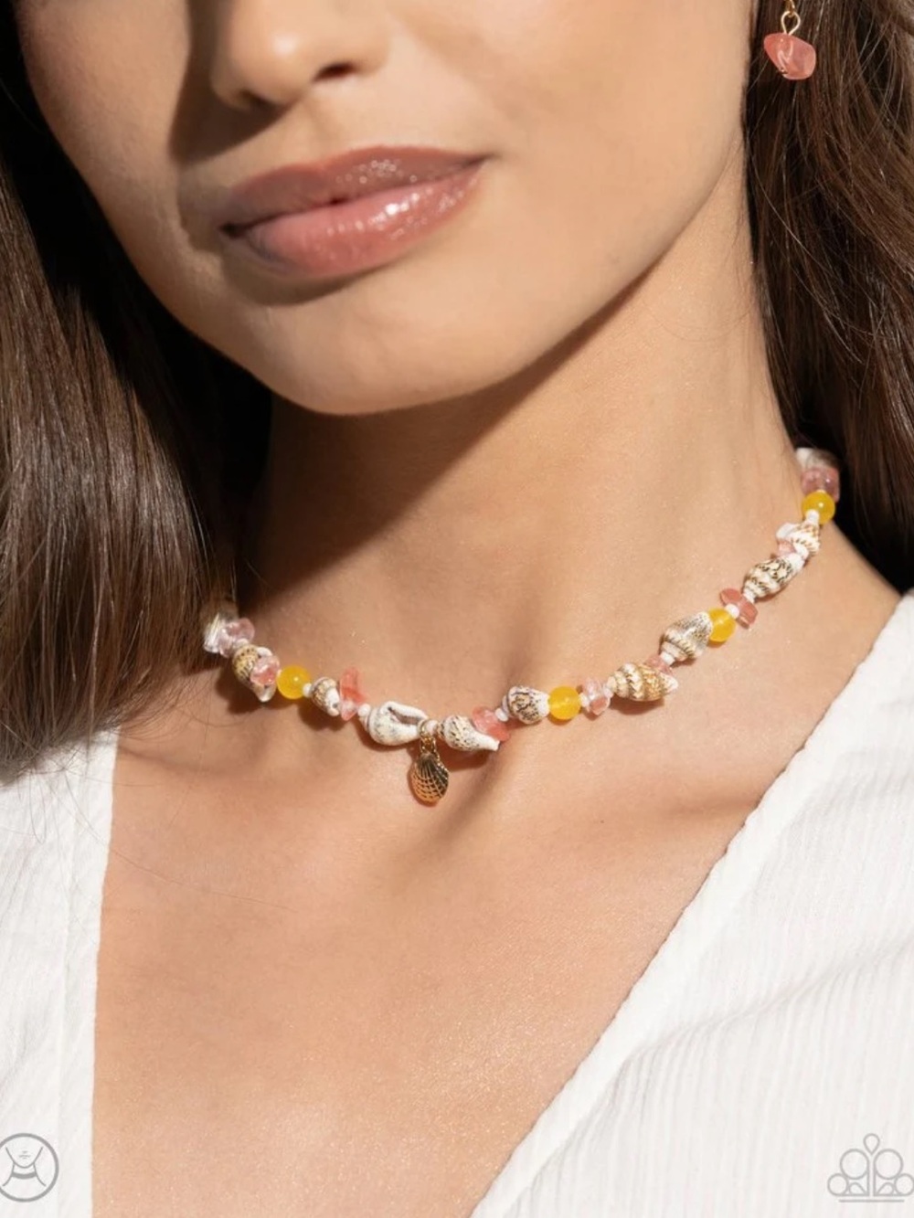 🐚🏖️🐚 "SAND-SATIONAL SEASON" MULTI CHOKER NECKLACE & EARRING SET ~ PAPARAZZI❗️